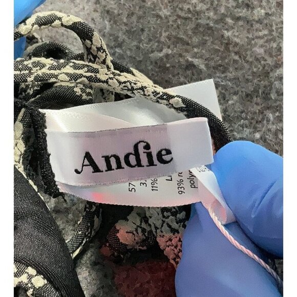 Andie Bikini Set Snake String Bikini Top Sz M & Riviera Bikini Bottom Size L - Picture 7 of 11